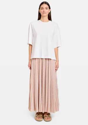ESSENTIAL ORGANIC JERSEY HALF SLEEVE T-SHIRT BIANCO
