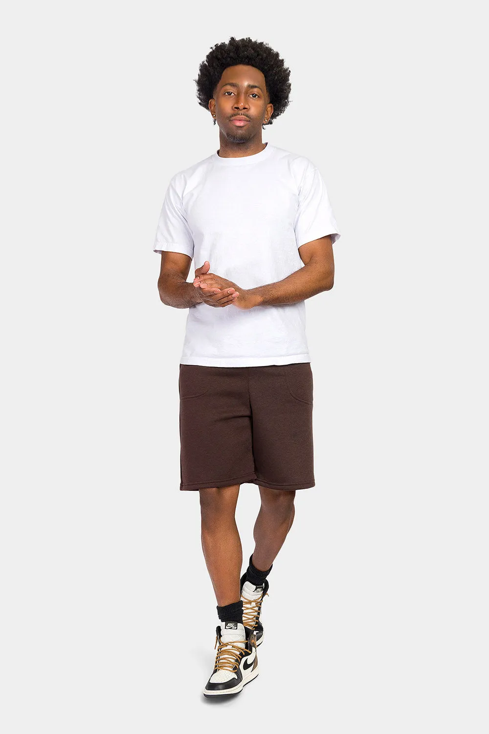 Essential Solid Fleece Shorts