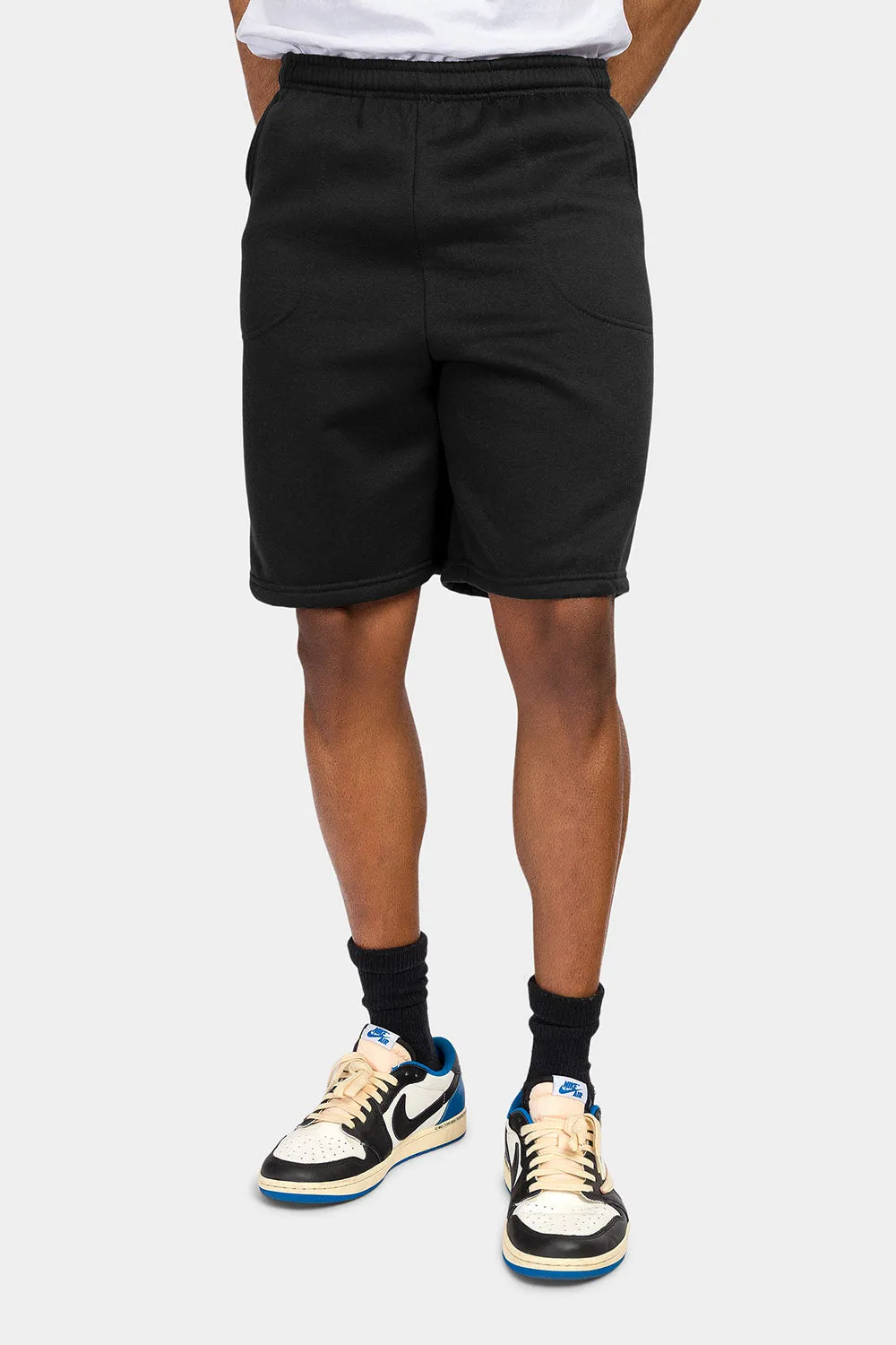 Essential Solid Fleece Shorts
