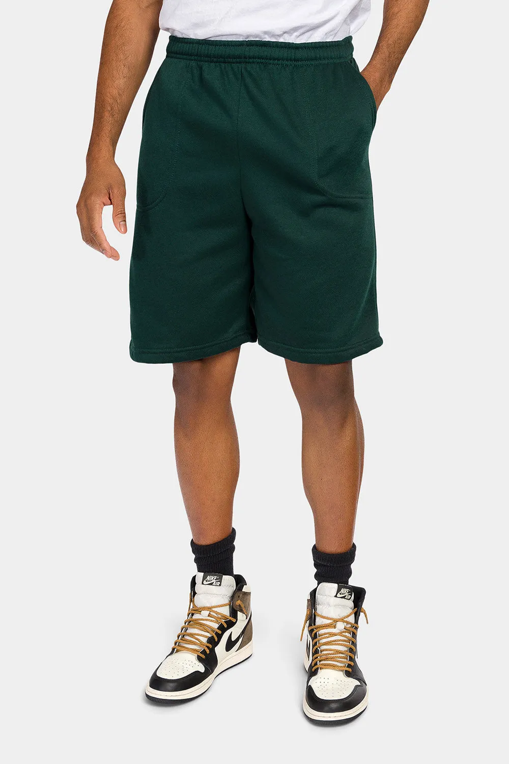 Essential Solid Fleece Shorts
