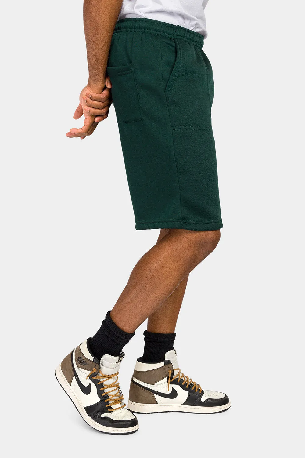 Essential Solid Fleece Shorts