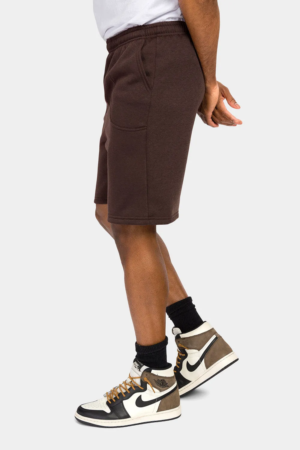 Essential Solid Fleece Shorts