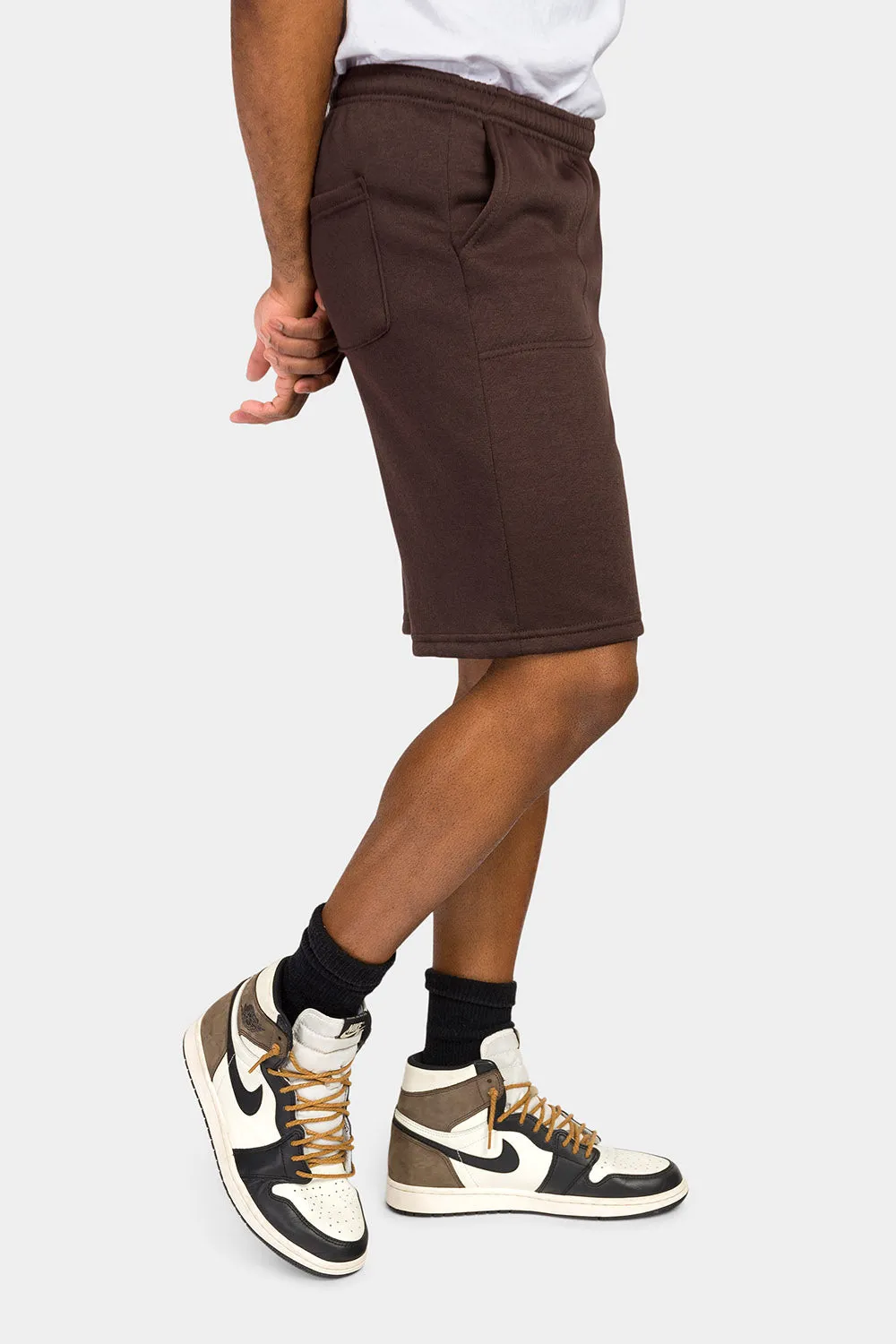 Essential Solid Fleece Shorts