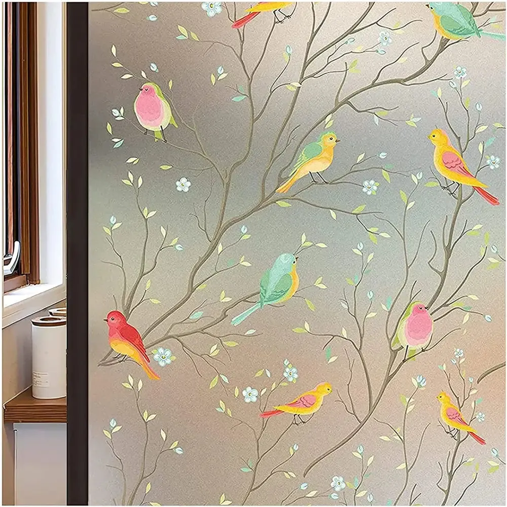 Frosted Privacy Striped Window Film Office Decorative Self Adhesive Glass Window Decals Width 65 75 85 90 by 200 Cm
