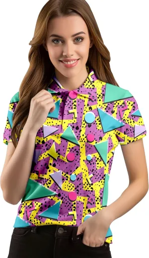 Funny Golf Shirts for Women Short Sleeve Quick Dry Tennis Shirts Athletic Tops for Yoga Tennis