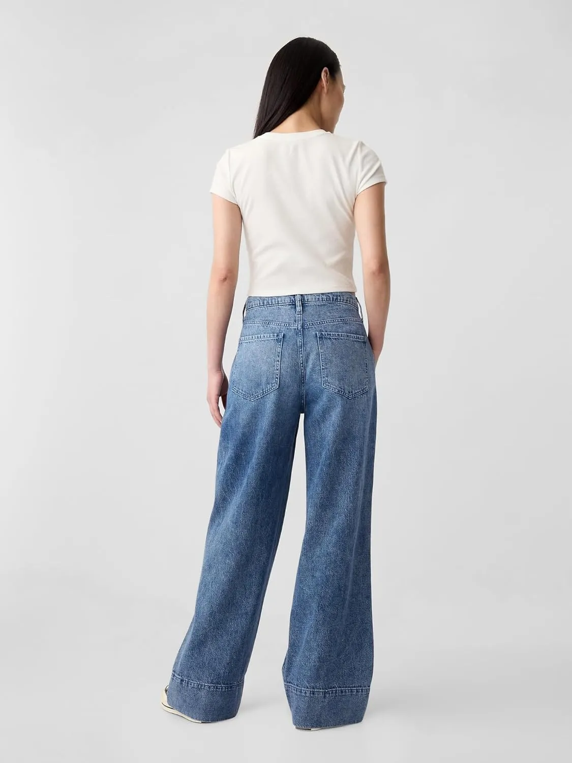 GAP Women's High Rise Wide Leg Pants