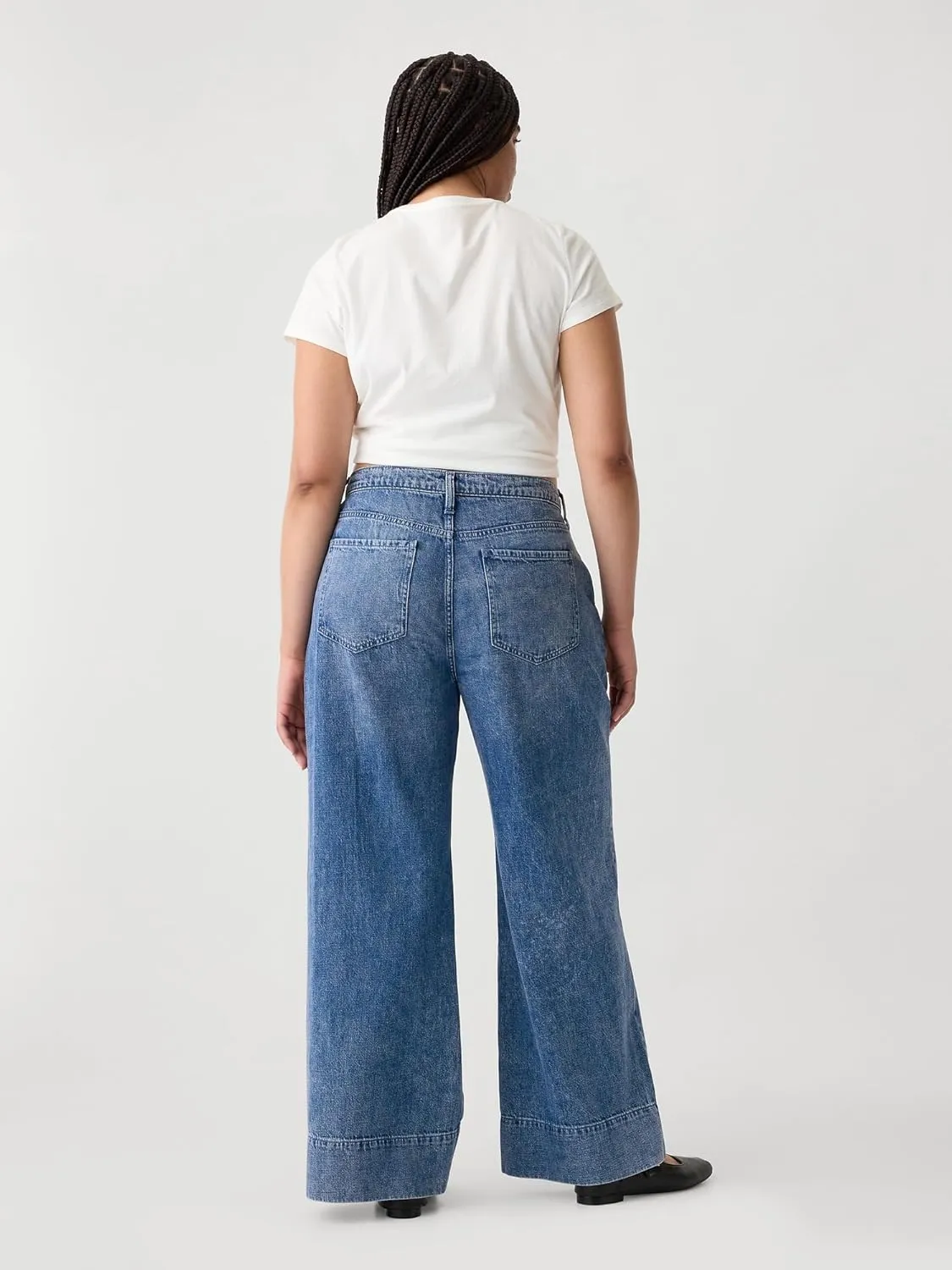 GAP Women's High Rise Wide Leg Pants