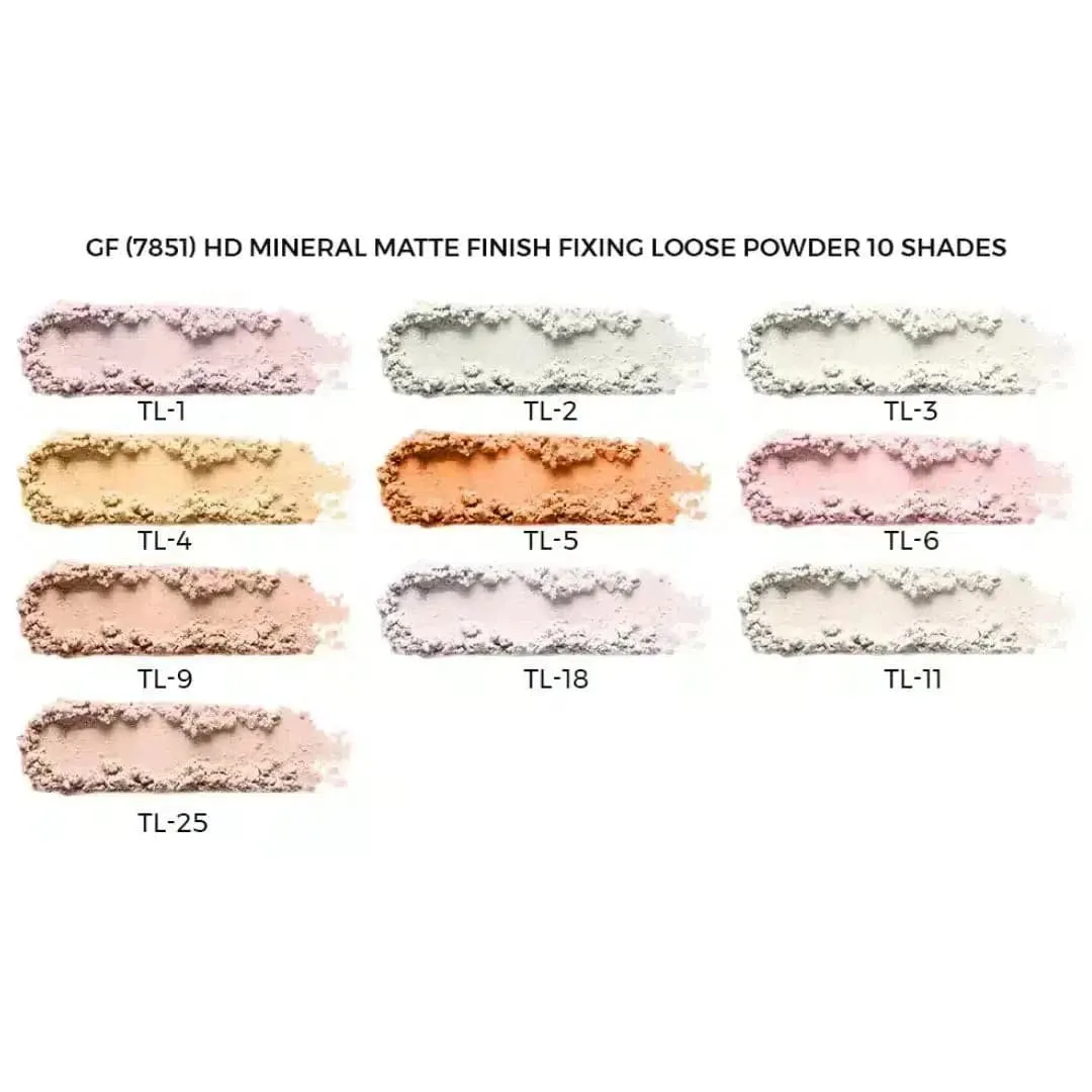 Glamorous Face HD Mineral Matte Finish Fixing Loose Powder TL 1