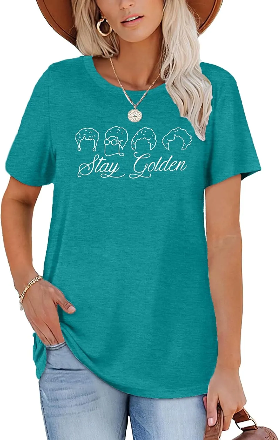 Golden Girls Shirts for Women Inspiration Letter Graphic Kindness Shirts Casual 80s Vintage Tee Tops