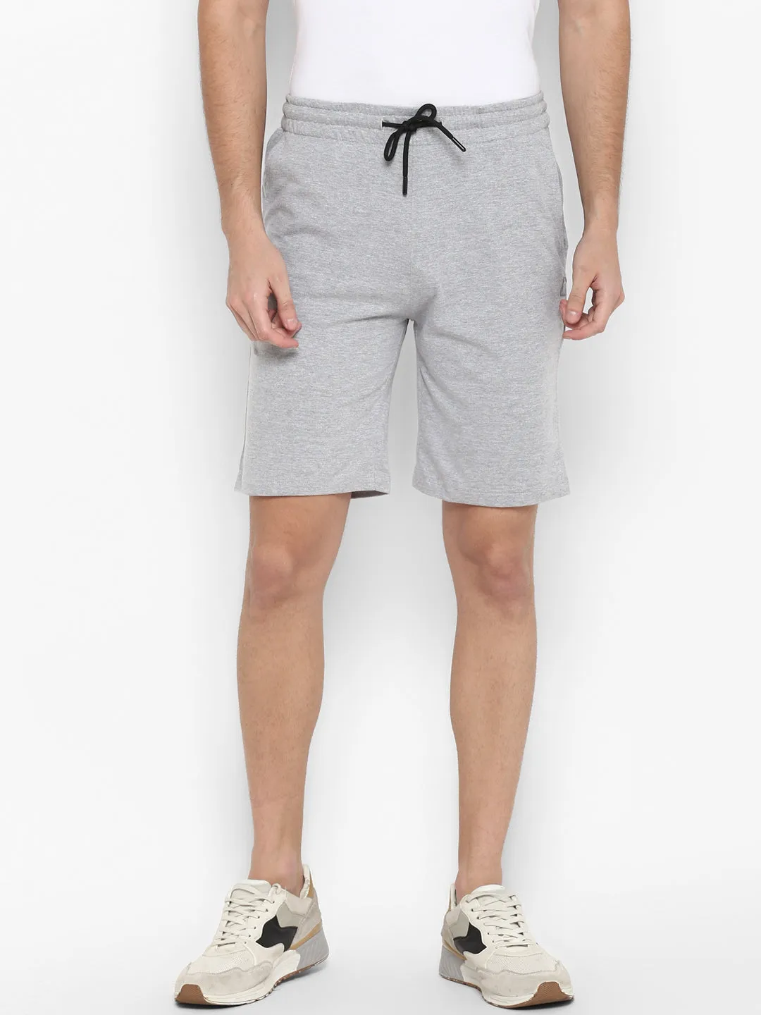 Grey Melange Shorts