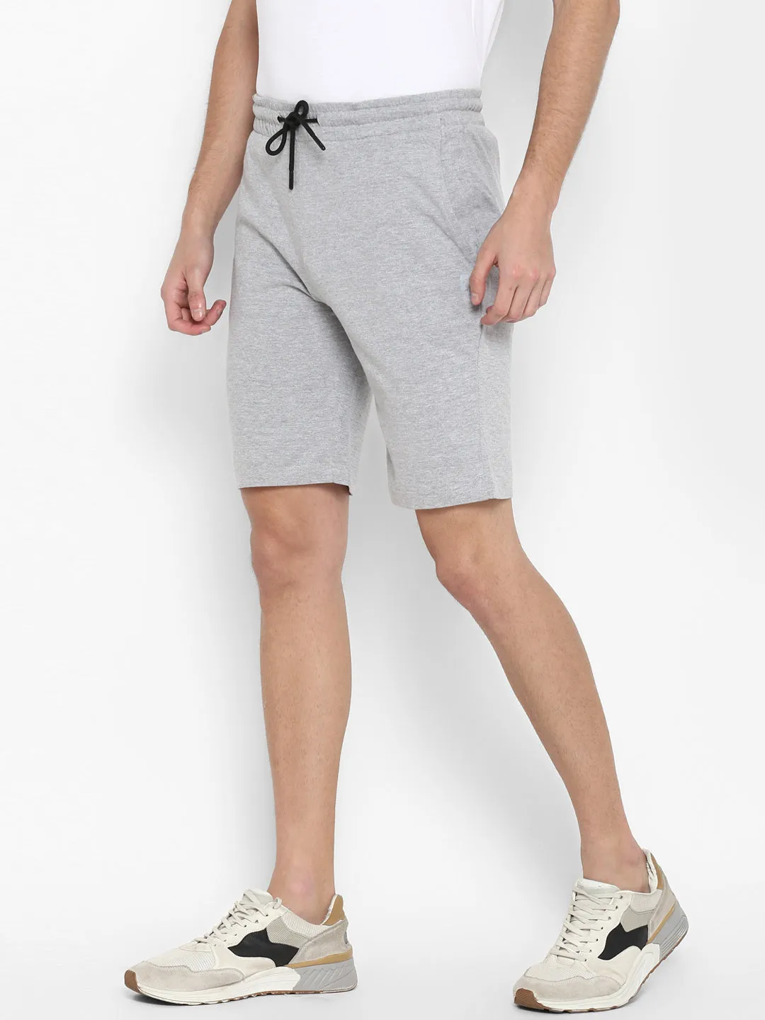 Grey Melange Shorts
