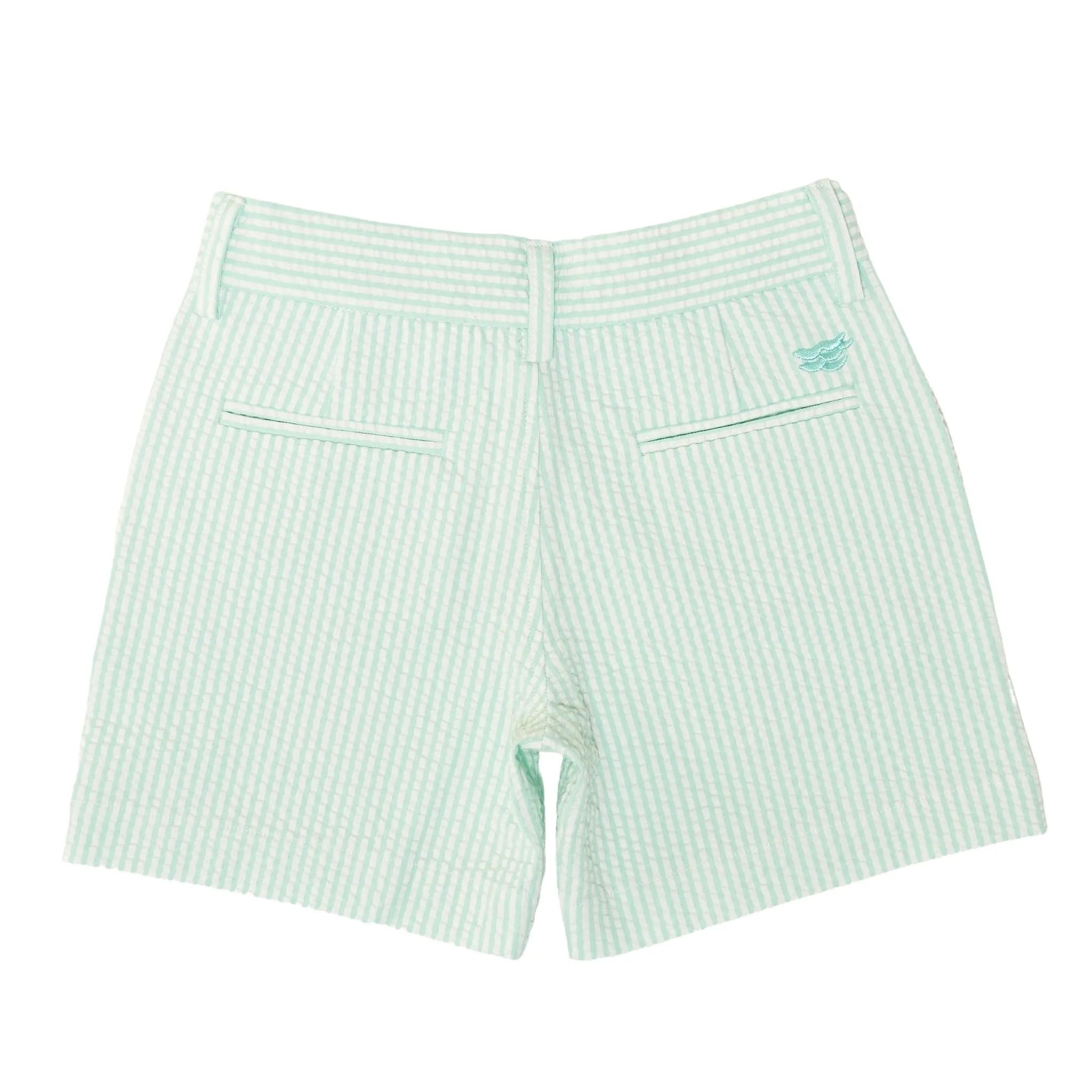 Hart Shorts in Mid Ocean Mint Seersucker