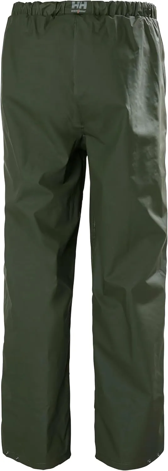 Helly-Hansen Workwear Mandal Rain Pants for Men Made from Heavy-Duty PVC-Coated Polyester with Comfortable Active Fit