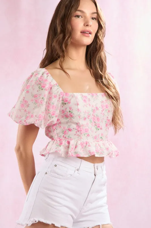 Hibiscus Hideaway Floral Top