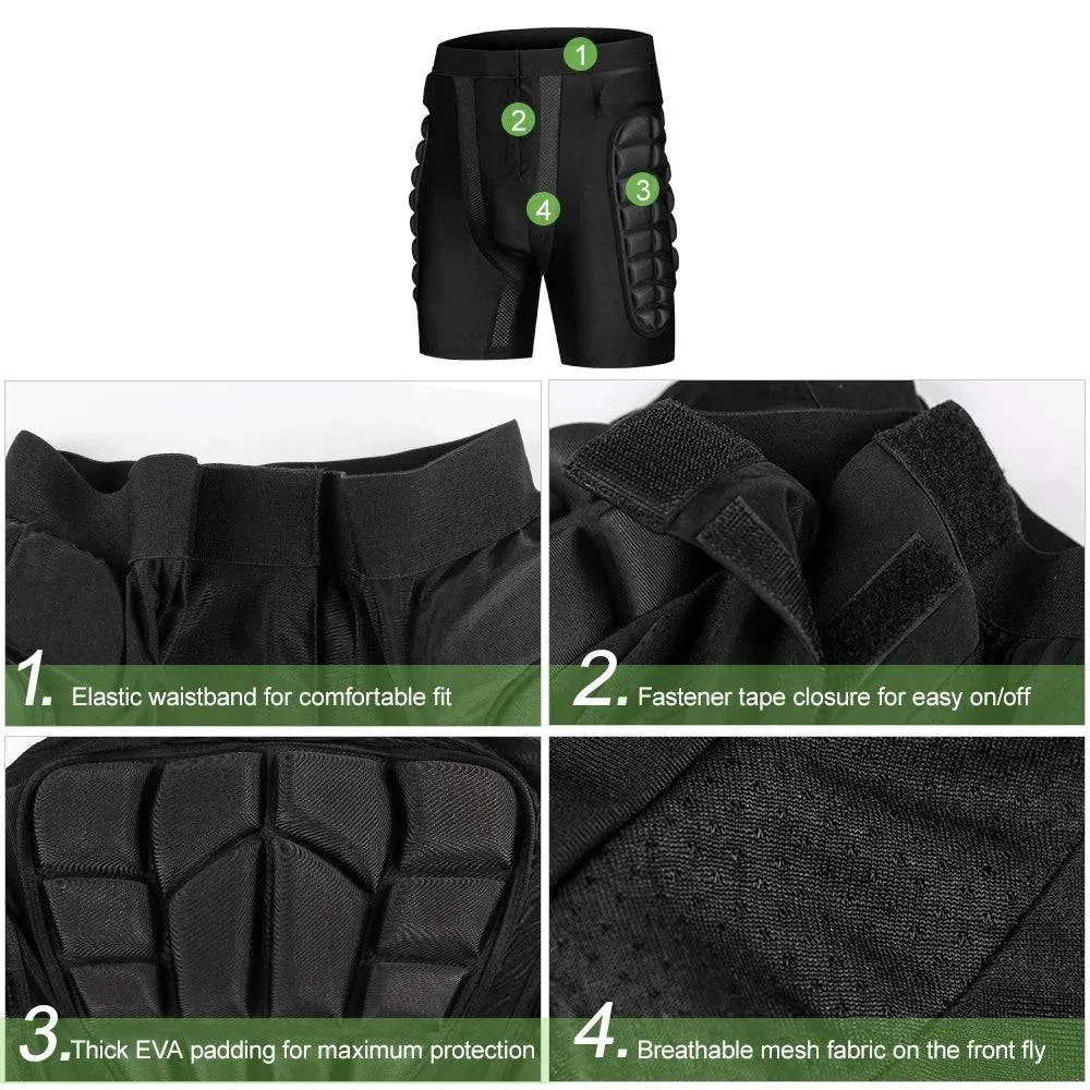 Hip Butt Protective Padded Shorts Armor Hip Protection Shorts Snowboarding Skating Skiing Ride Hip Protection Shorts Men Women