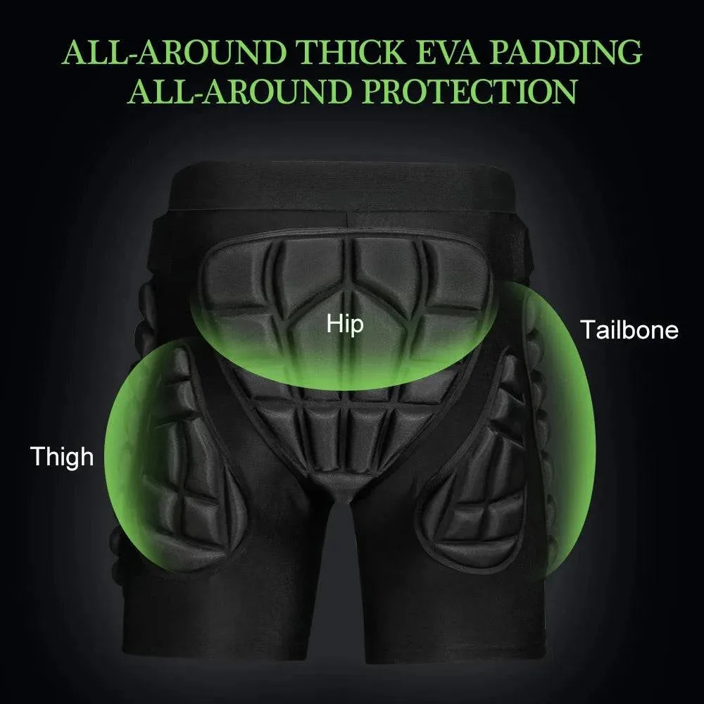 Hip Butt Protective Padded Shorts Armor Hip Protection Shorts Snowboarding Skating Skiing Ride Hip Protection Shorts Men Women