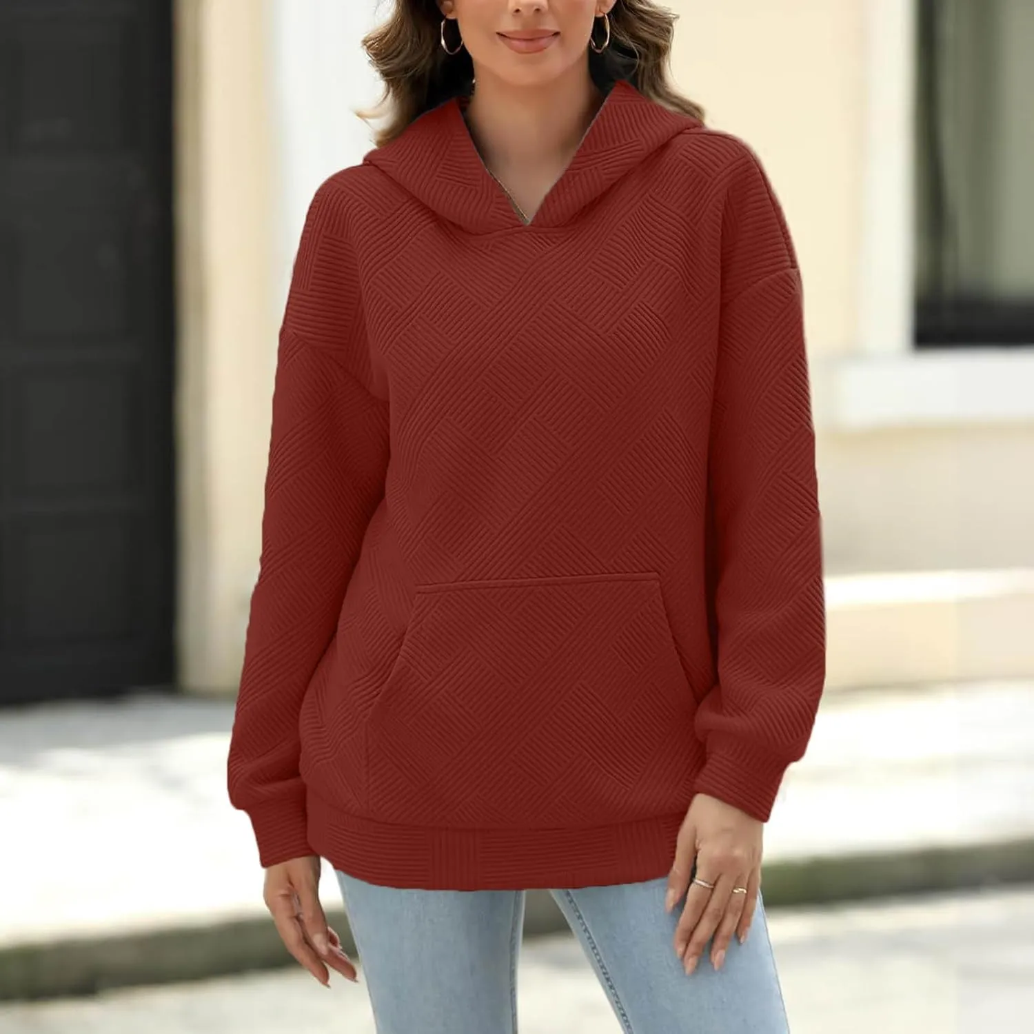 Hoodies For Women 2024 Casual Fall Teen Girls y2k Outfits Loose Long Sleeve Hooded Sweatshirt Pullover Tops Trendy