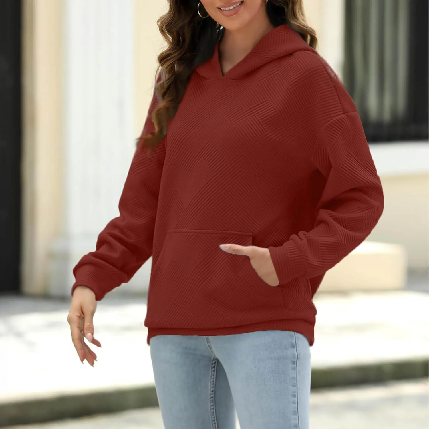 Hoodies For Women 2024 Casual Fall Teen Girls y2k Outfits Loose Long Sleeve Hooded Sweatshirt Pullover Tops Trendy