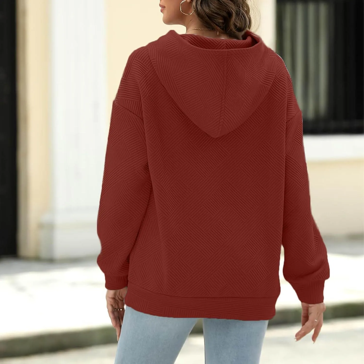Hoodies For Women 2024 Casual Fall Teen Girls y2k Outfits Loose Long Sleeve Hooded Sweatshirt Pullover Tops Trendy