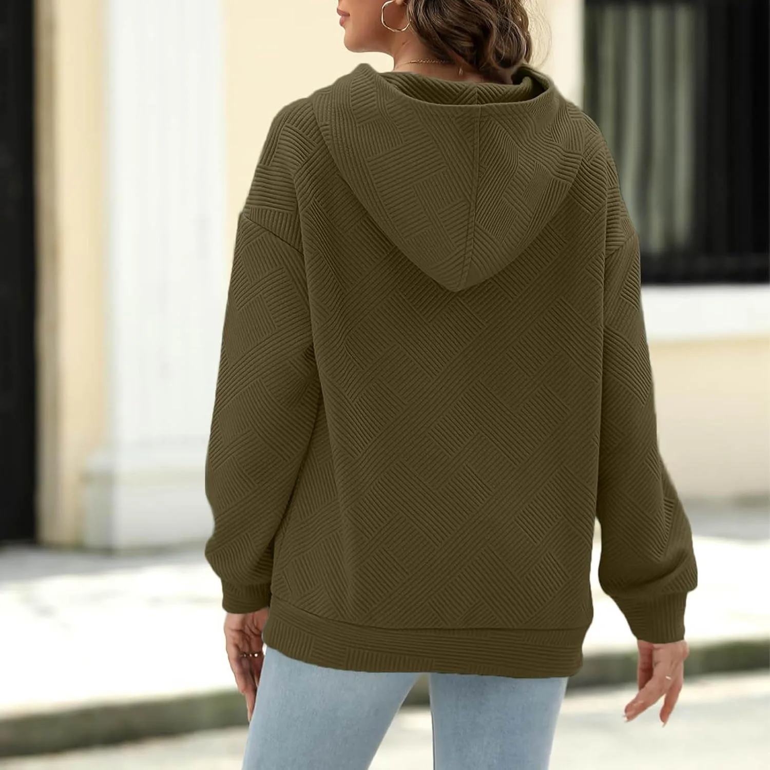 Hoodies For Women 2024 Casual Fall Teen Girls y2k Outfits Loose Long Sleeve Hooded Sweatshirt Pullover Tops Trendy