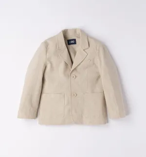 IDO - Linen Blazer - Natural
