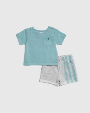 Infant Boy Ripple Wave Short Set