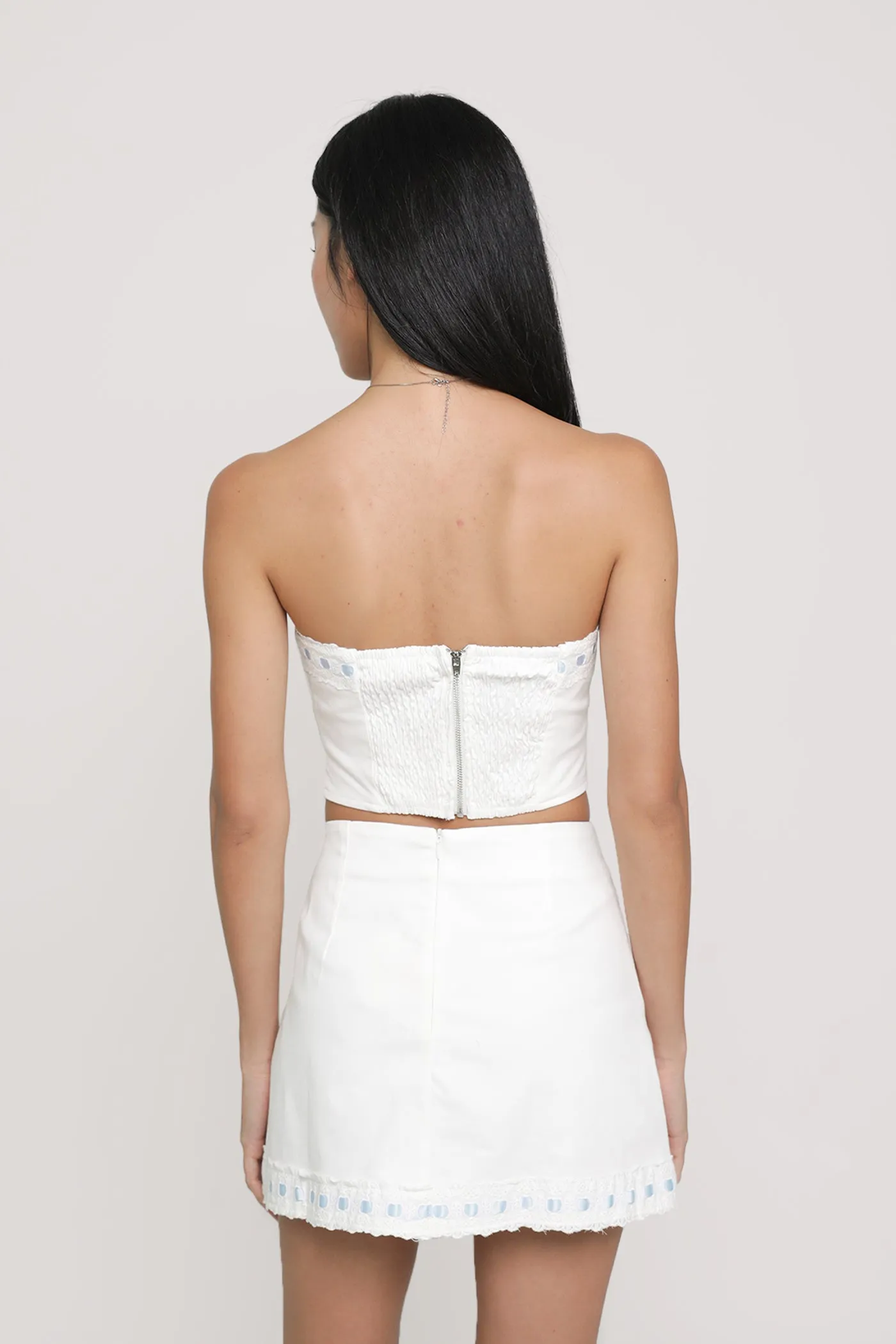 Jaylene Ribbon Embroidery Skorts