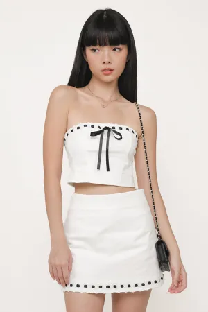 Jaylene Ribbon Embroidery Skorts