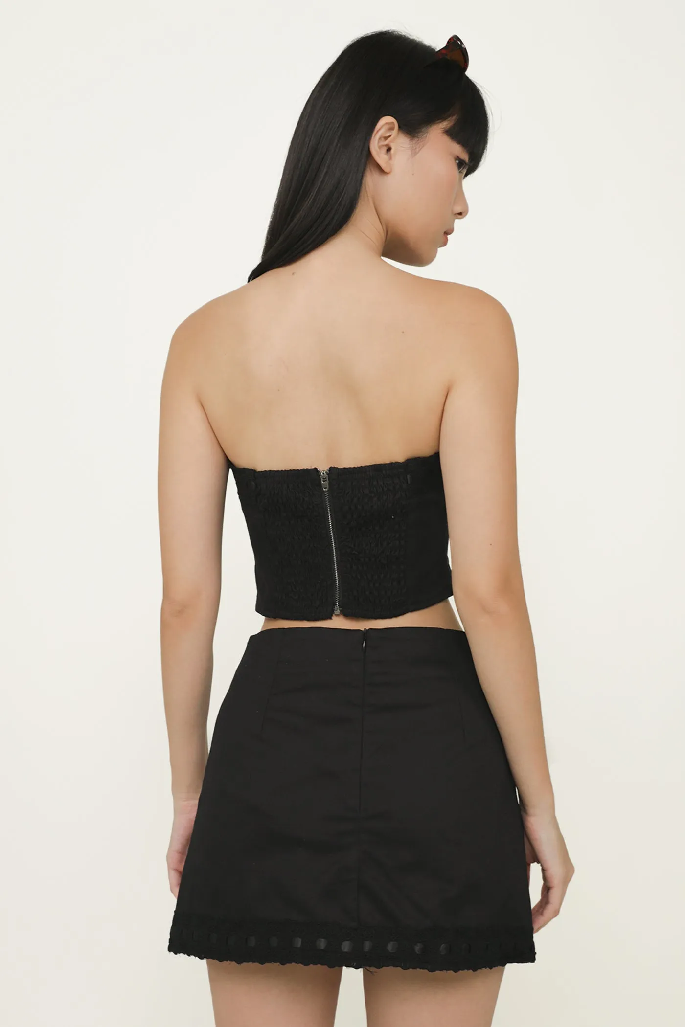 Jaylene Ribbon Embroidery Skorts
