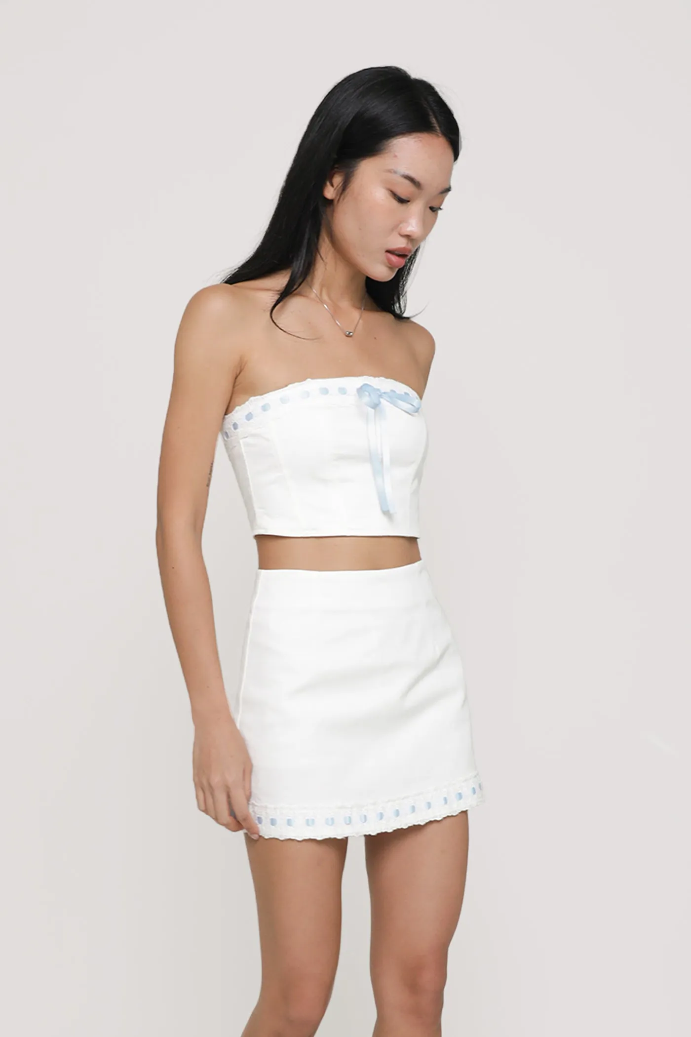 Jaylene Ribbon Embroidery Skorts