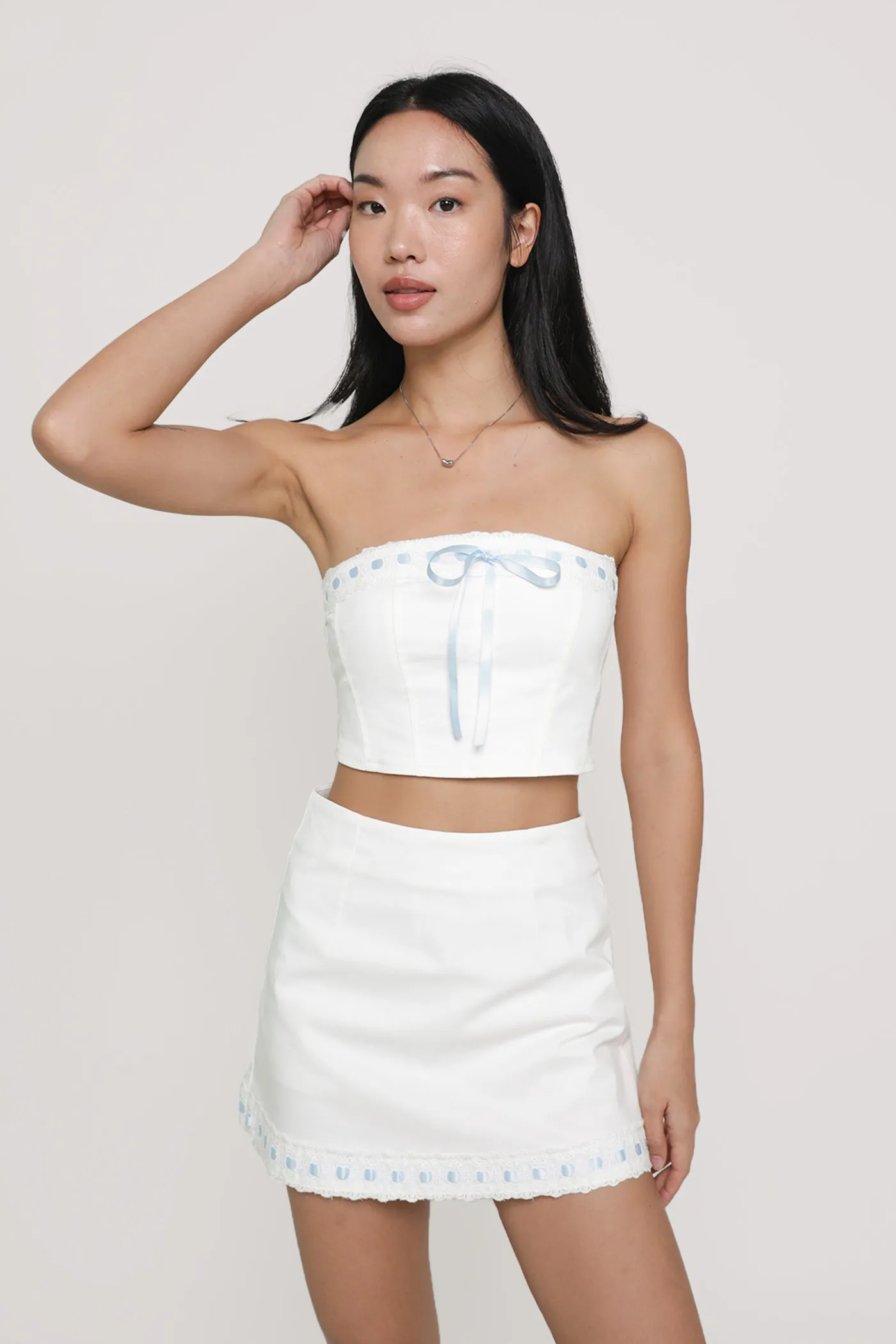 Jaylene Ribbon Embroidery Skorts