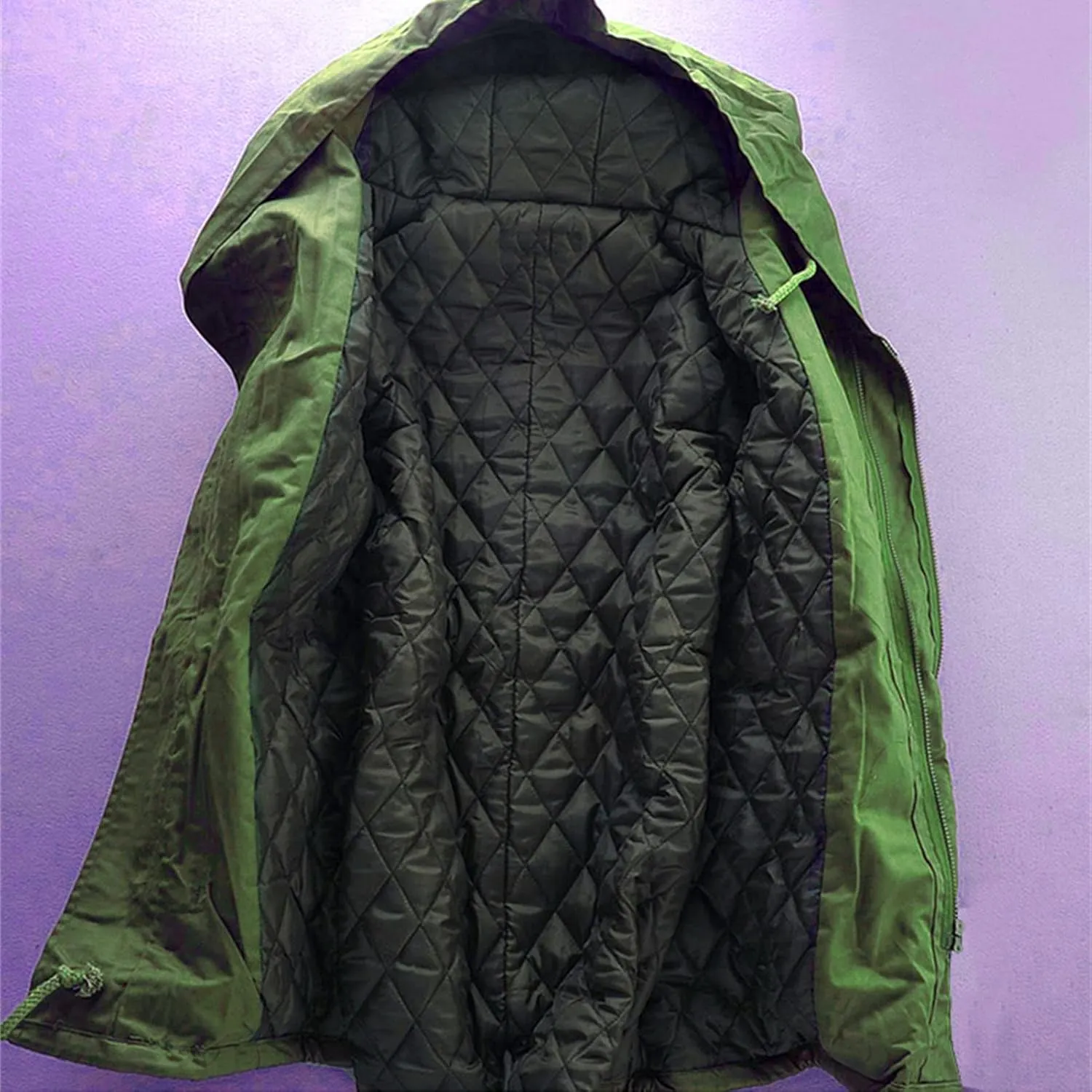 JEsilunmaMY Men's Winter Parka Warm Thick Windbreaker Plus Size Mid Length Windproof Outwear Casual Loose Cotton Padded Coat