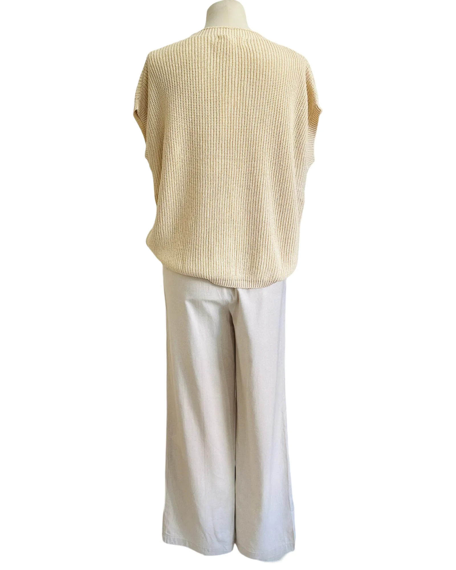JESSIE KNITTED TOP pebble
