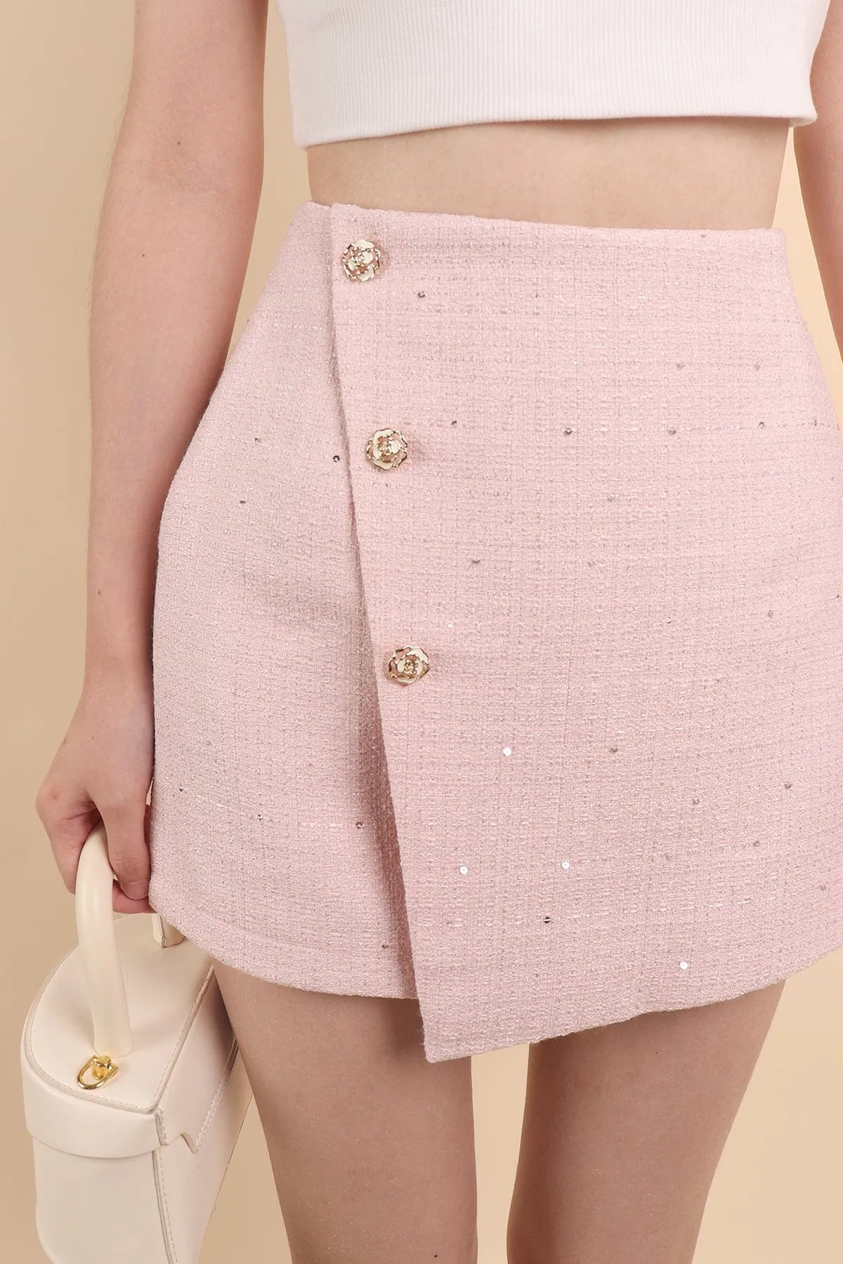 KELLIE TWEED SKORTS IN PINK