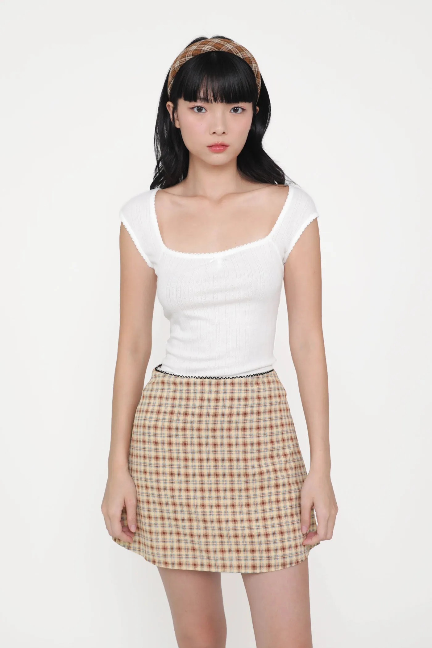 Kera Crochet Trim Skorts