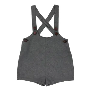 Lil Legs Analogie Grey Suspender Shorts