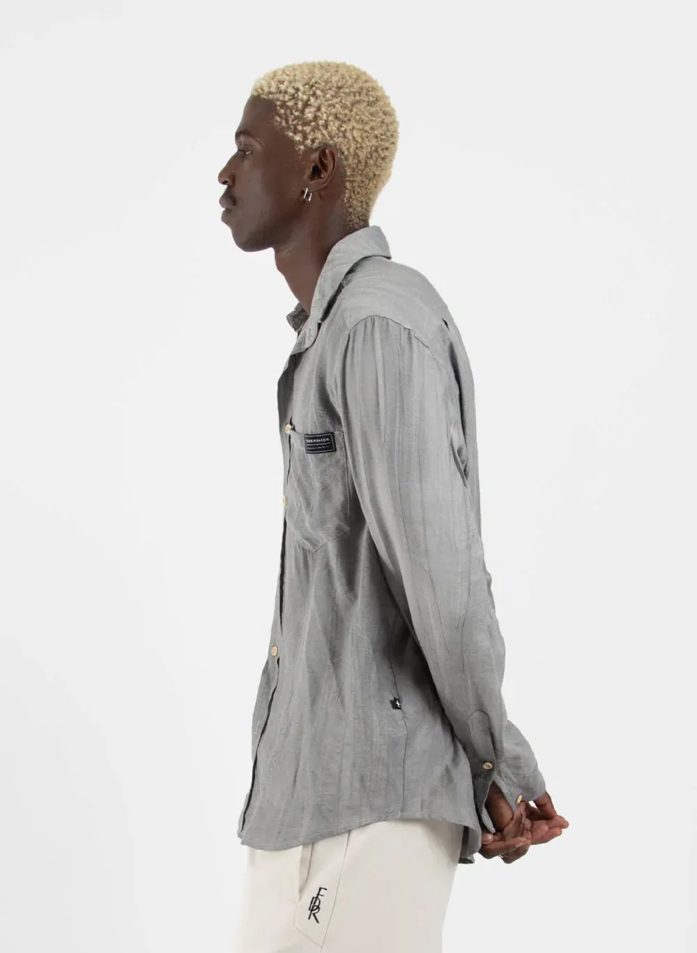 Linen Sunday Shirt - Coal