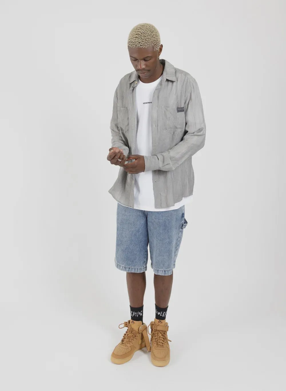 Linen Sunday Shirt - Coal