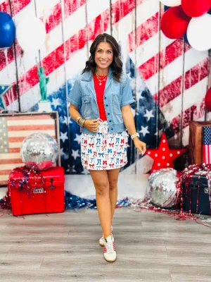 Little Miss Independence Skort (Reg. & Plus)