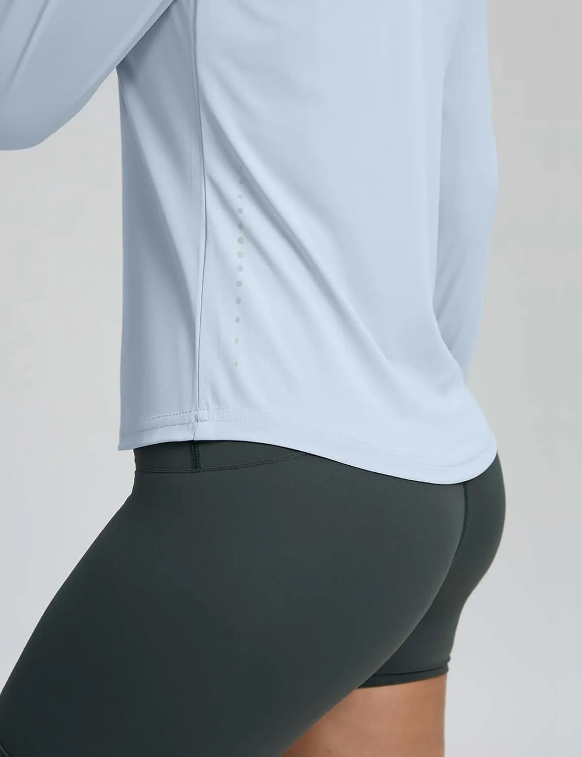 Long Sleeve Workout Tops for Women Lightweight Running Shirts Quick Dry Athletic Shirts Active Exercise