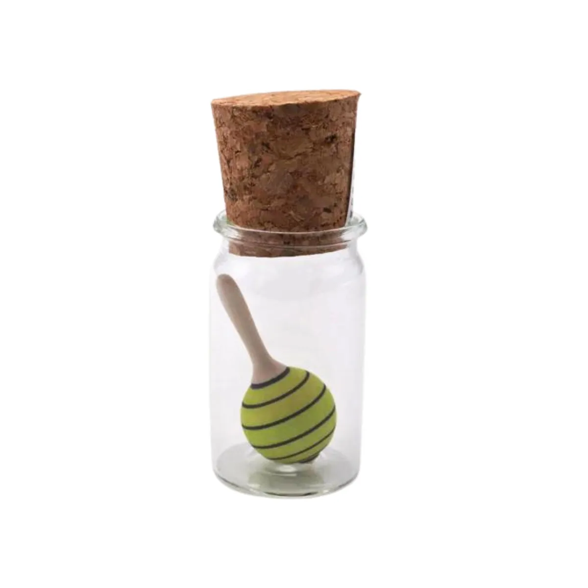 Mader Miniature Spinning Top in Glass Moonberry
