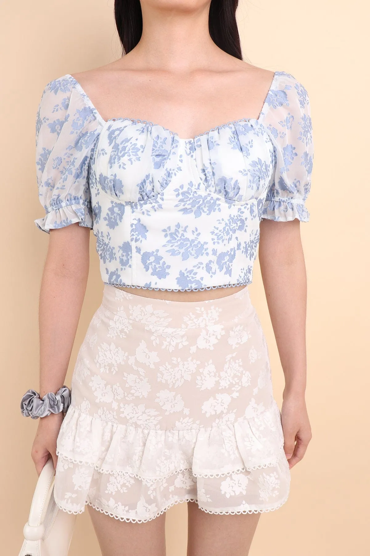 MAKIKO FLEUR SKORTS IN WHITE