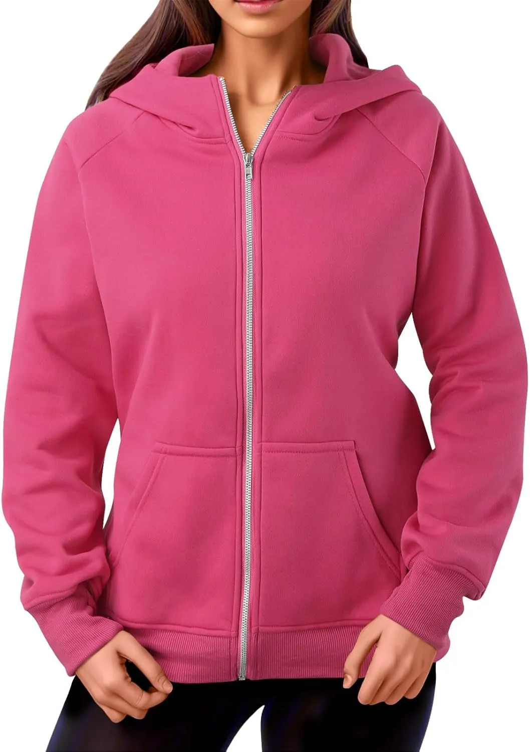 Masbird Sweatshirt for Women Half Zip Hoodie Sweatshirt Drawstring Athletic Trendy Tops with Front Pocket Long Sleeve Fall