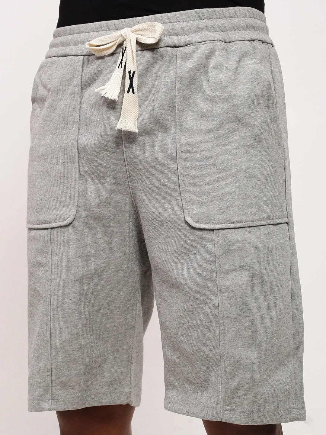 Men Grey Regular Fit Shorts
