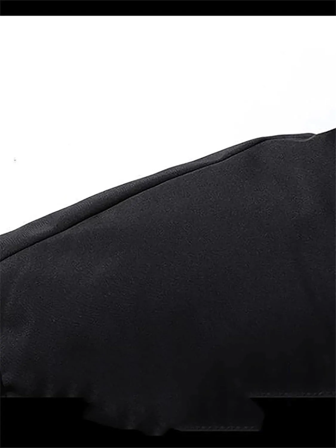 Men Stand Collar Solid Zipper Cotton-Padded Jacket Classic Outdoor Oversized Thick Parka Coat