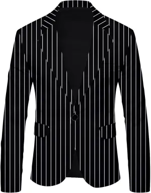 Mens Casual Blazer Slim Fit Suit Jacket Two Button Lightweight Sport Coats Wedding Party Formal Business Jackets