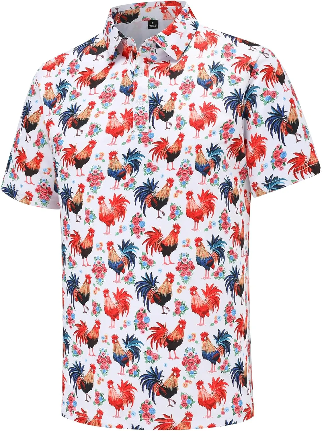 Men's Golf Polo Shirts Short Sleeve Performance Moisture Wicking Quick Dry Golf Shirts for Men