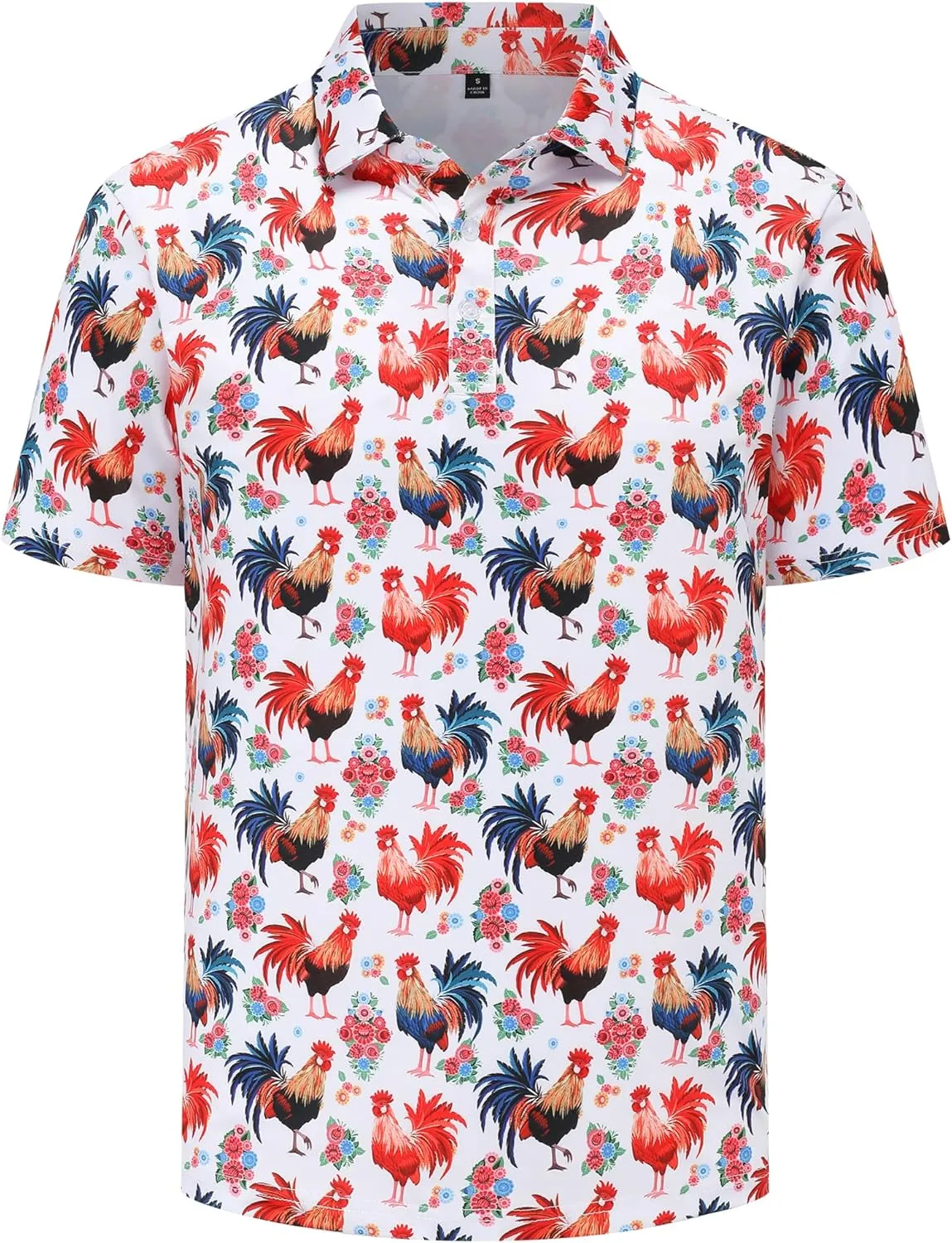 Men's Golf Polo Shirts Short Sleeve Performance Moisture Wicking Quick Dry Golf Shirts for Men