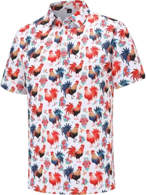 Men's Golf Polo Shirts Short Sleeve Performance Moisture Wicking Quick Dry Golf Shirts for Men