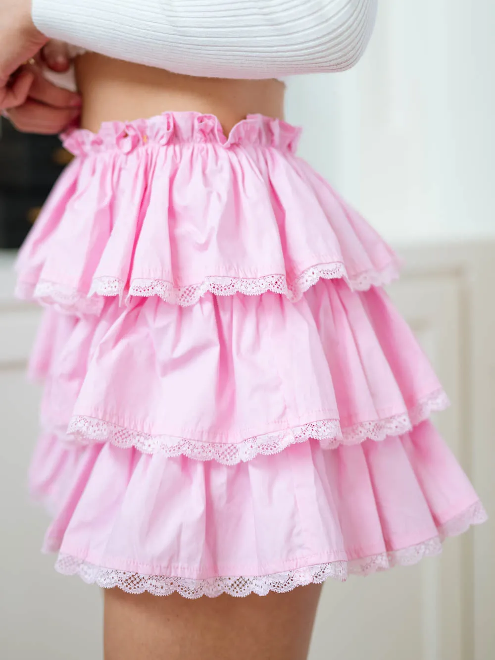 Mila Tiered Skort - Pink